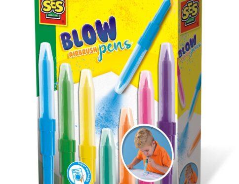 Set de markere colorate cu aerograf pentru copii