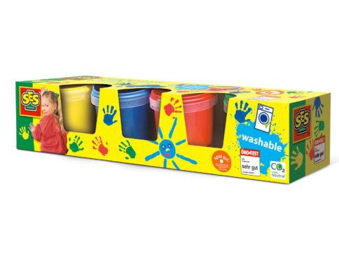 Set acuarele pentru degete 4 x 145 ml