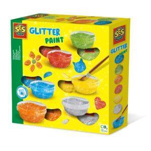 Set acuarele pasta glitter (guasa)