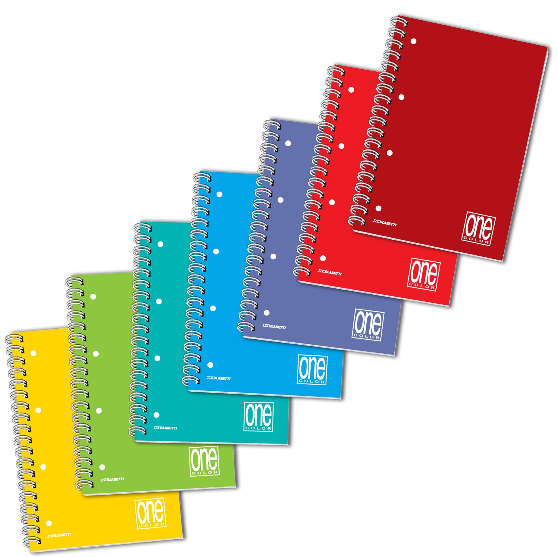 Caiet A5+ cu spirala - One Color, 80 g/m2, 60 pag. (Matematica)