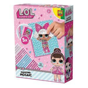 Set de jucarie L.O.L. - Mozaic si abtibilduri cu sclipici si diamante