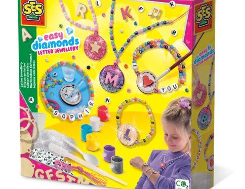 Set creativ copii – Bijuterii cu margele si litere