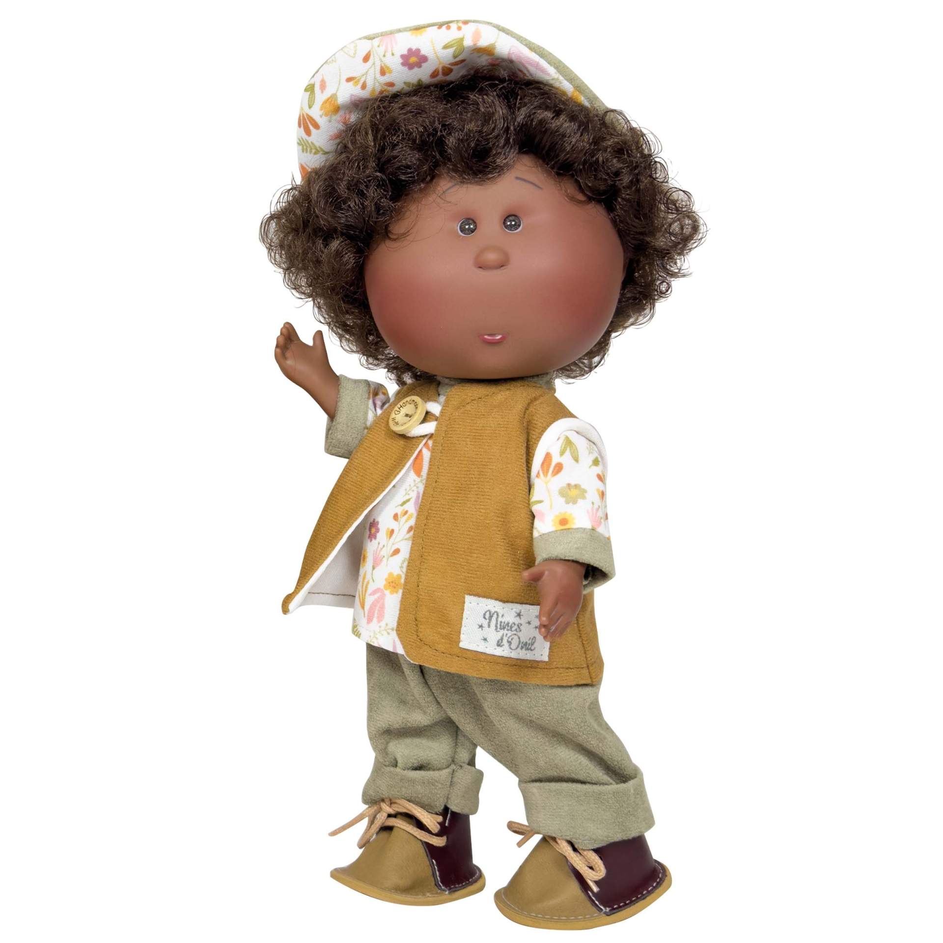 Papusa Nines D’Onil, Colectia Little Mio, Afro, 23 cm
