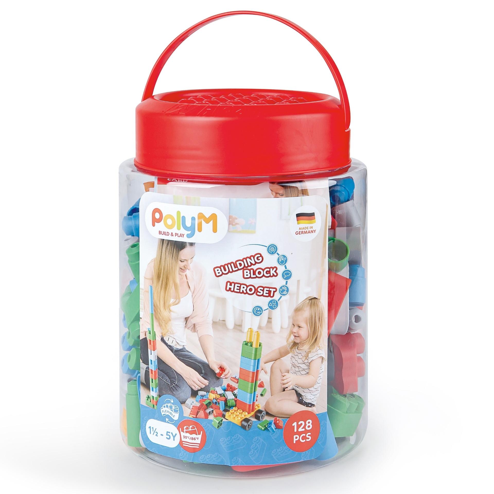 PolyM - Building Block Set (128 piese)