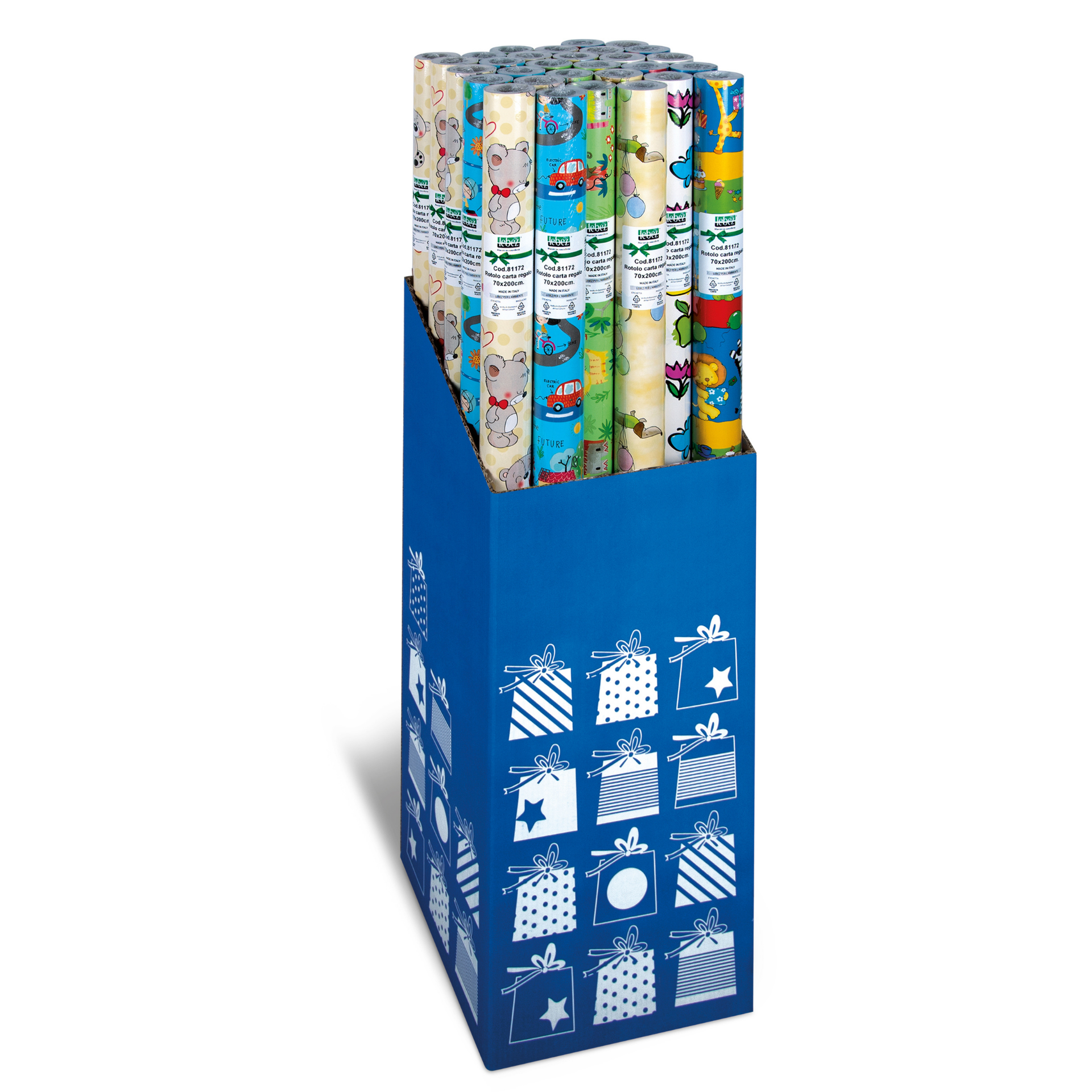Role hartie ambalat - Bambino, 65 g/m2, 70 x 200 cm (30 role/display)