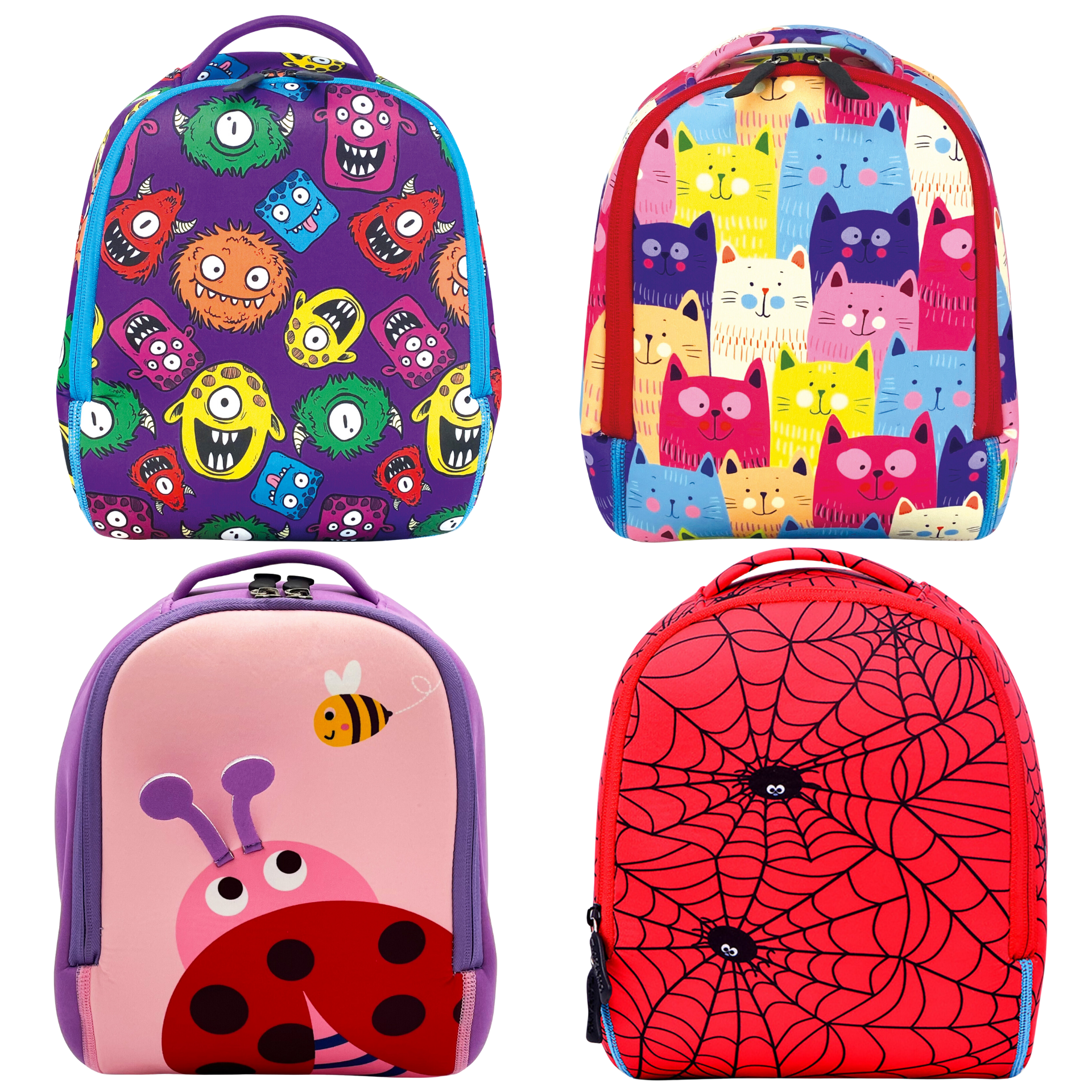 Rucsac gradinta Baby Bag colorat, din neopren 21 x 24 x 11 cm (4 modele)