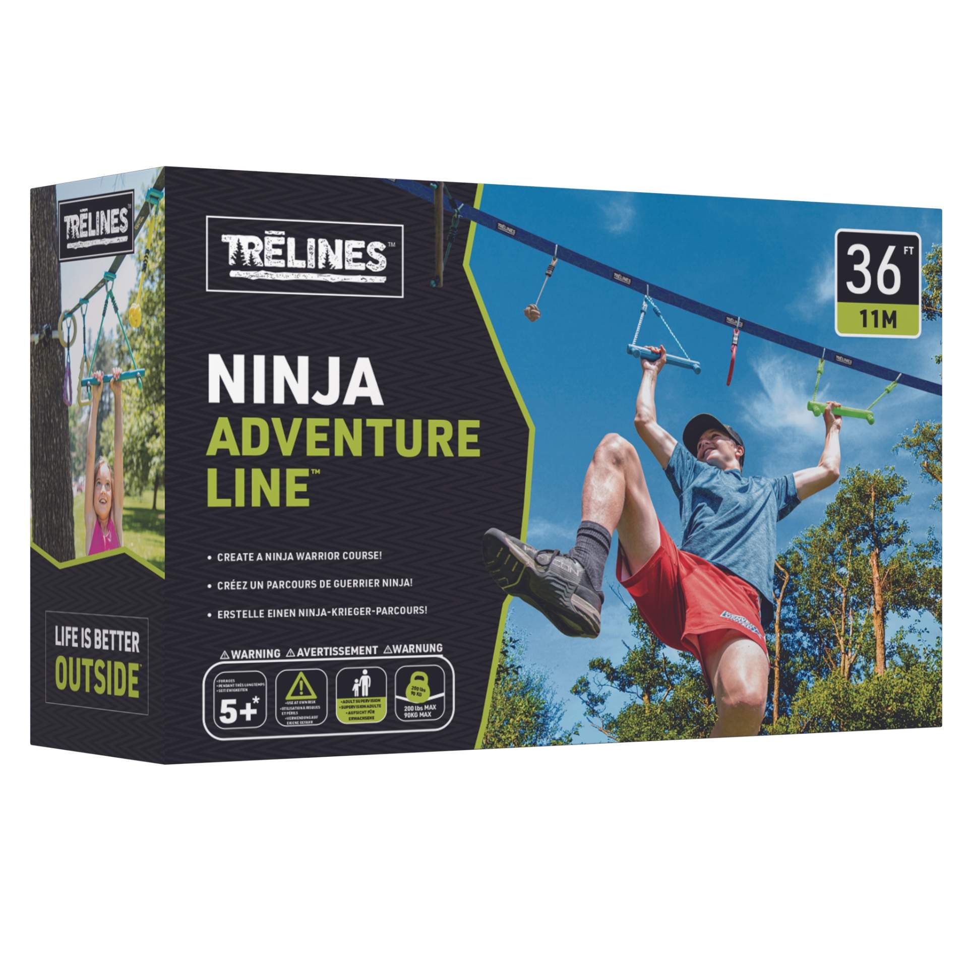 Joc exterior – Funie echilibru Ninja Adventure (11 metri)