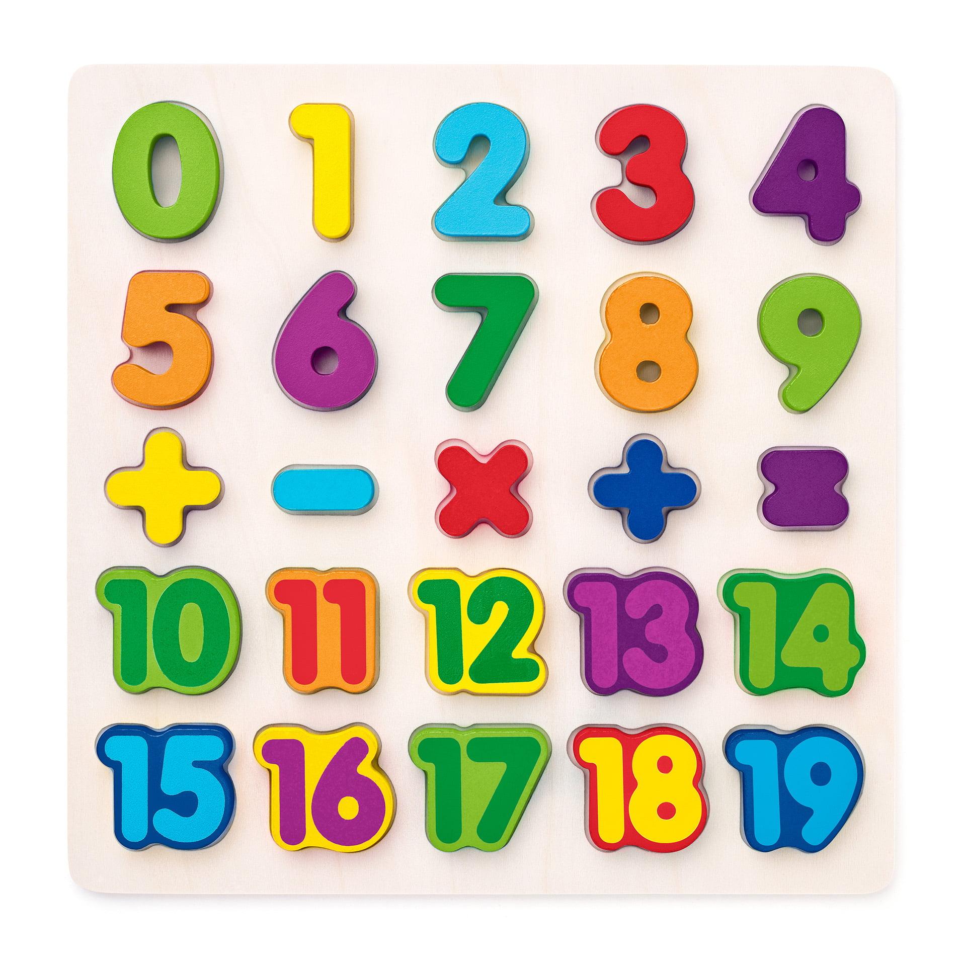 Puzzle din lemn – Matematica, numere