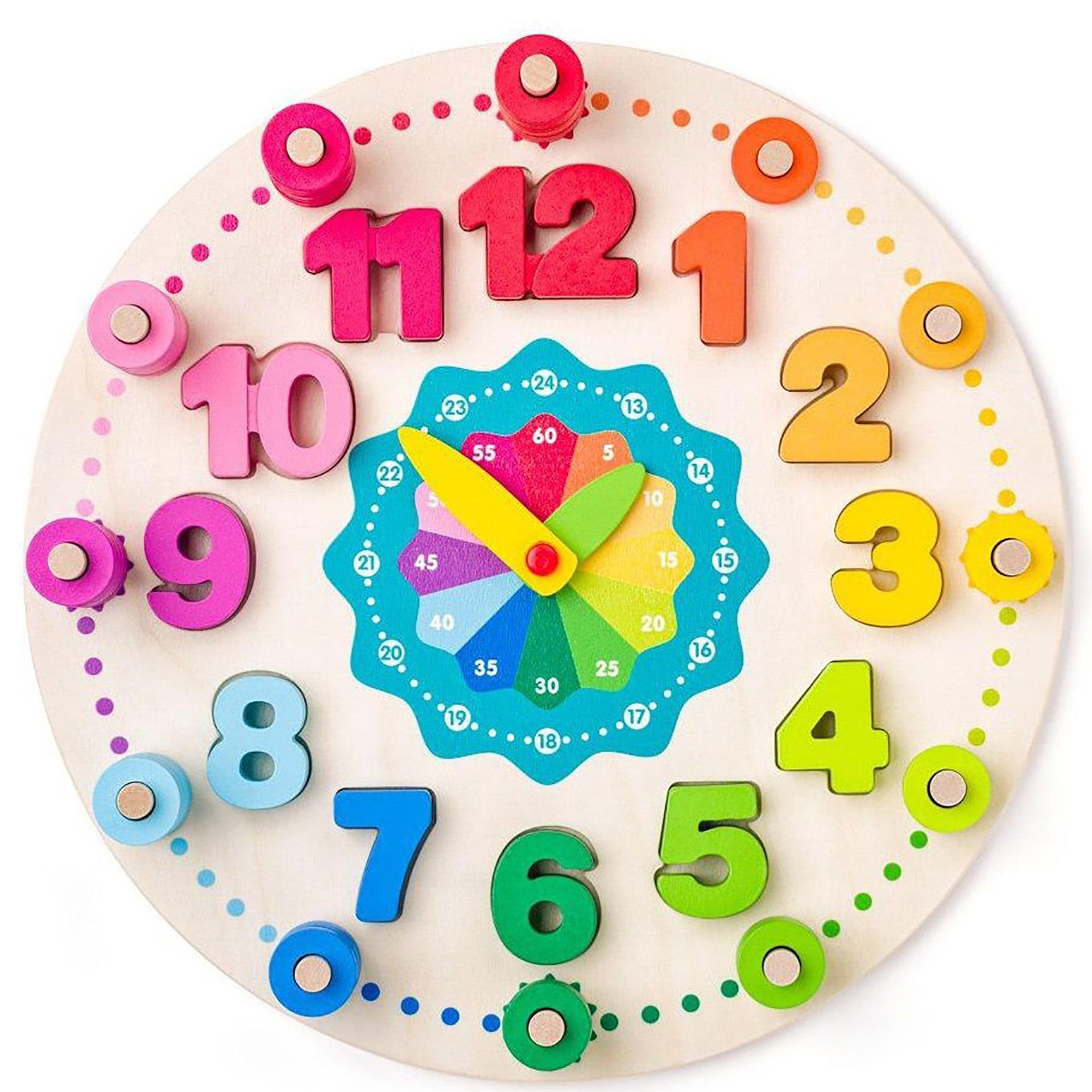 Jucarie din lemn – Ceas didactic cu matematica