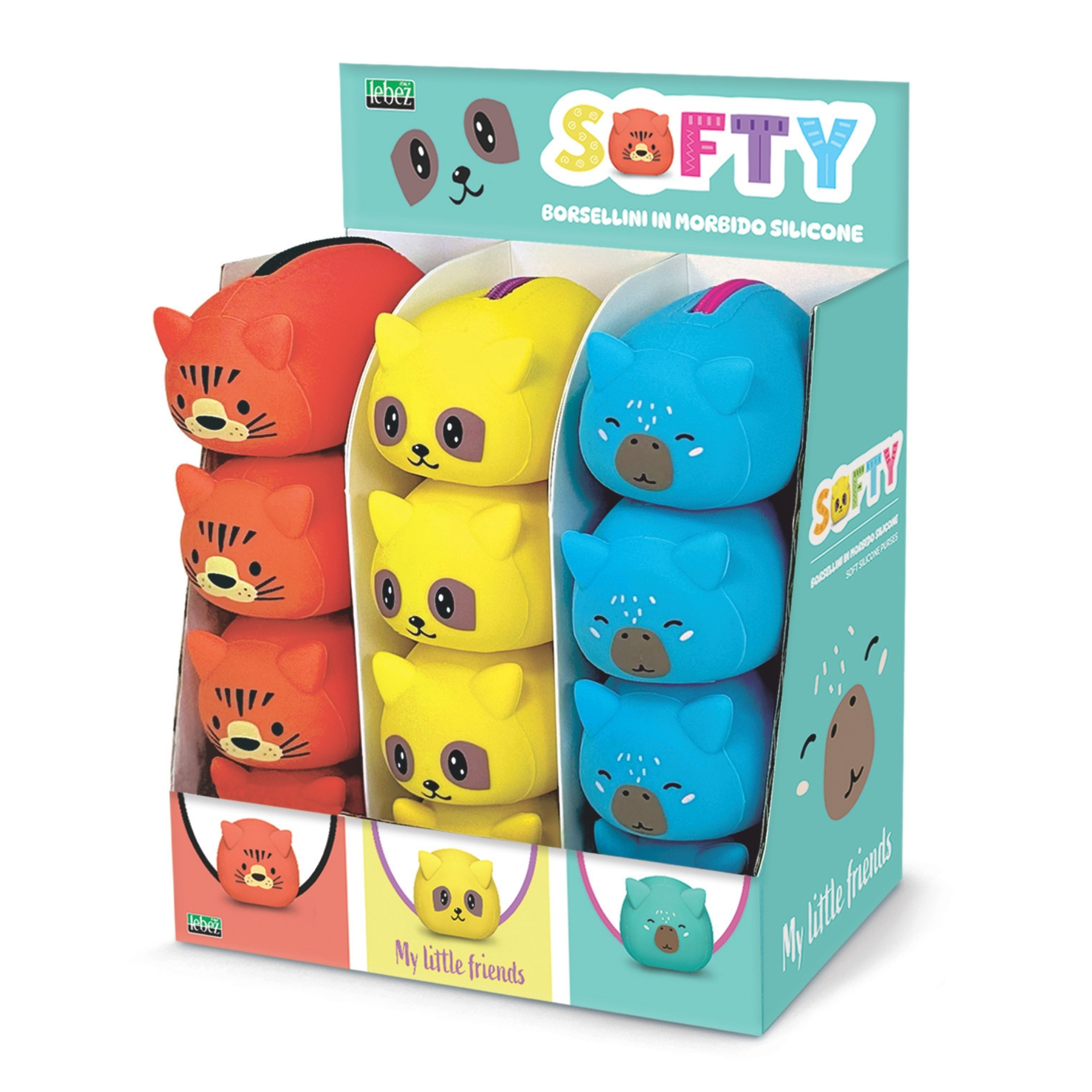 Portofel compact - Softy Silicone (12 buc/display)