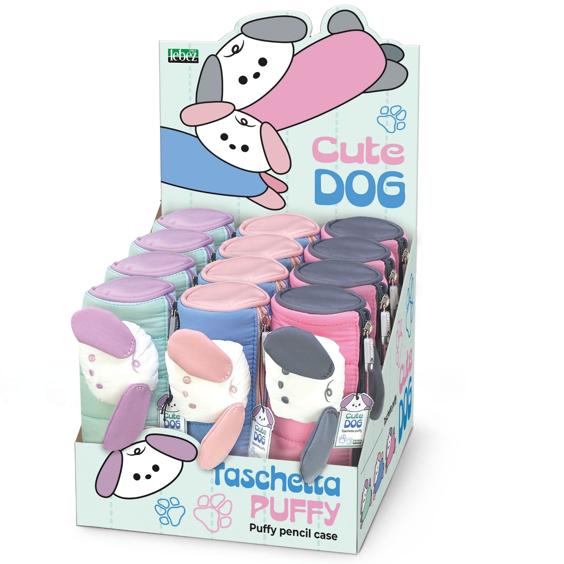 Penar Cute Dog – cilindric din material matlasat (12 buc/display)