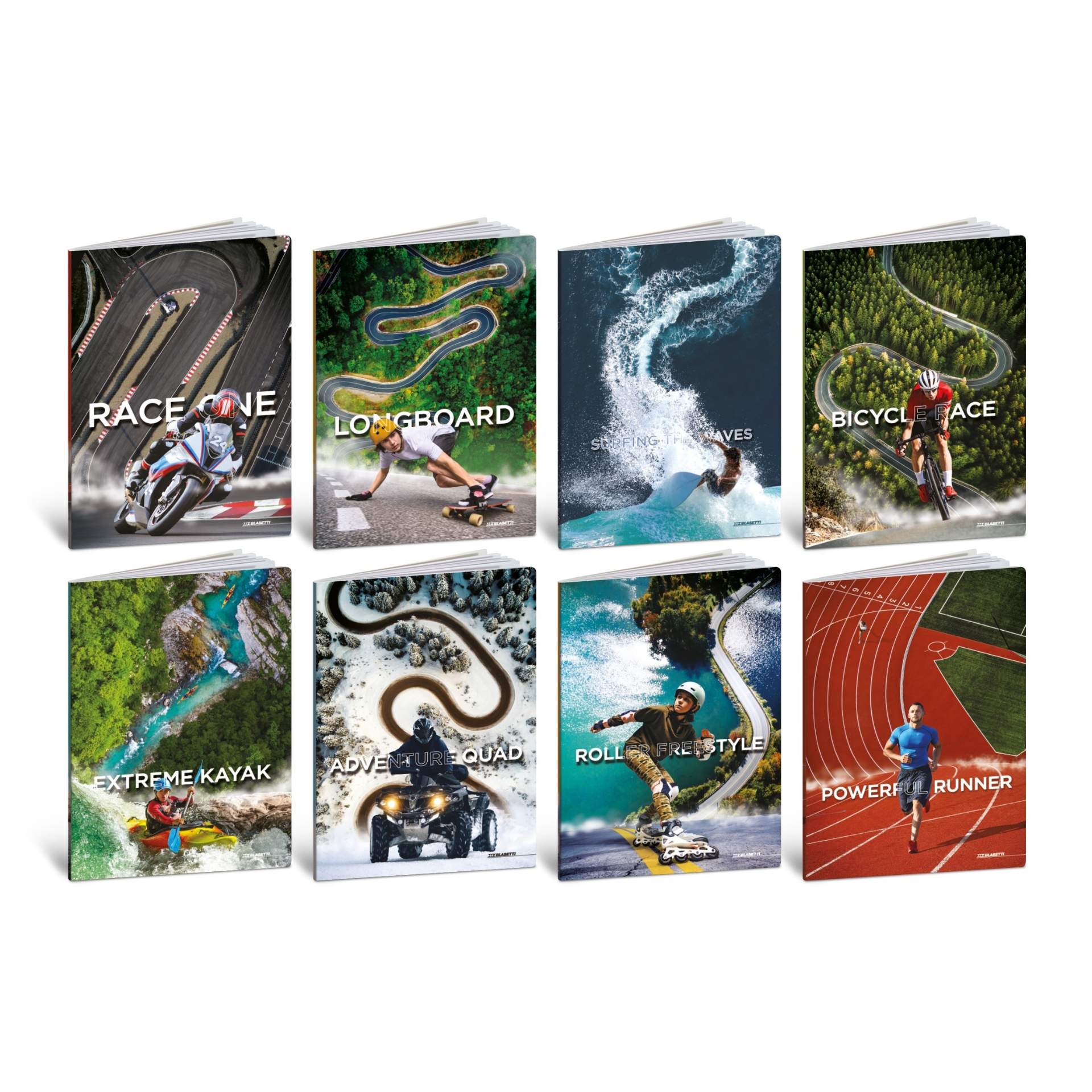 Caiet A4 de exercitii, coperta tare - Pista sportiva, 80 g/m2, 40 pag. (Dictando)