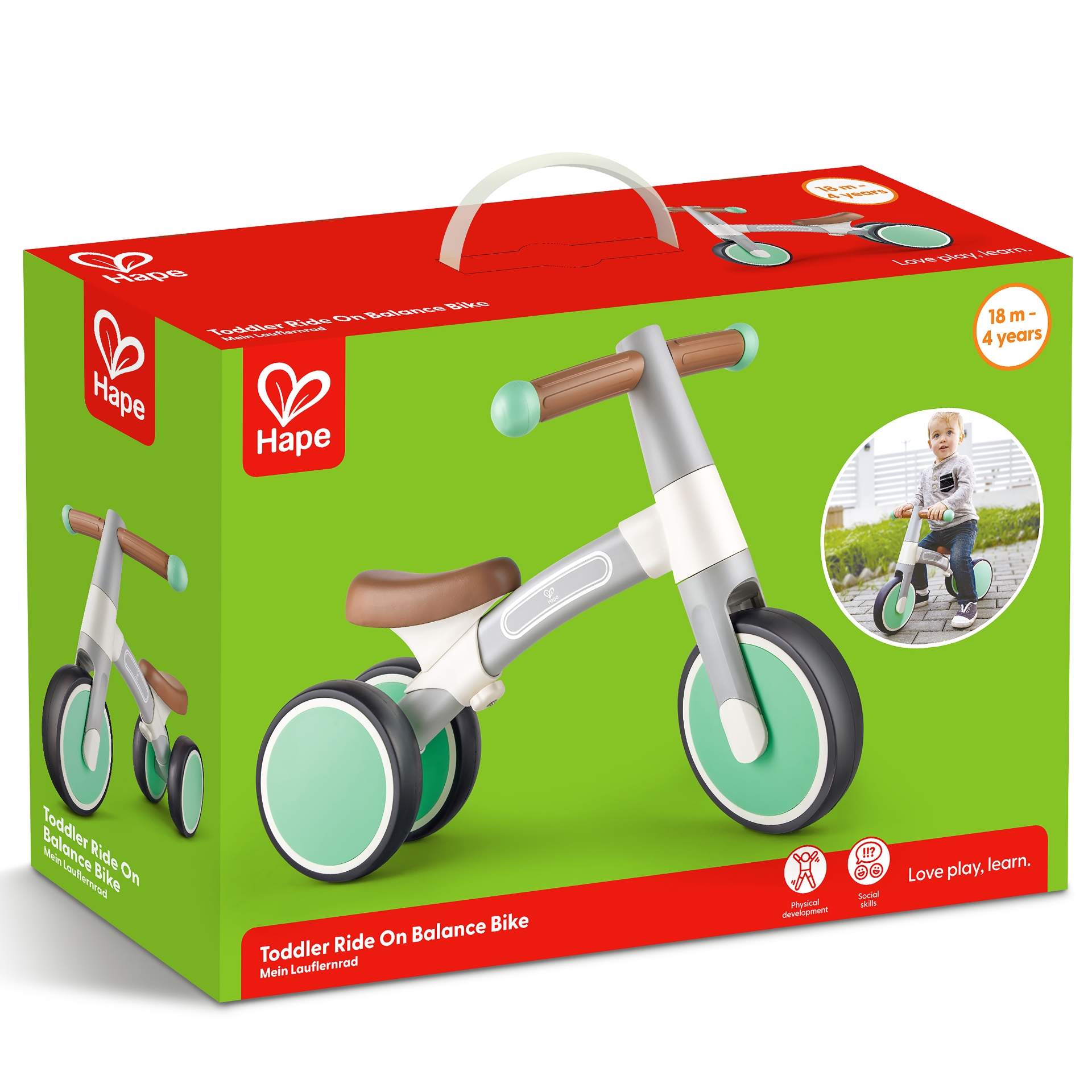 Jucarie - Bicicleta de echilibru, verde deschis