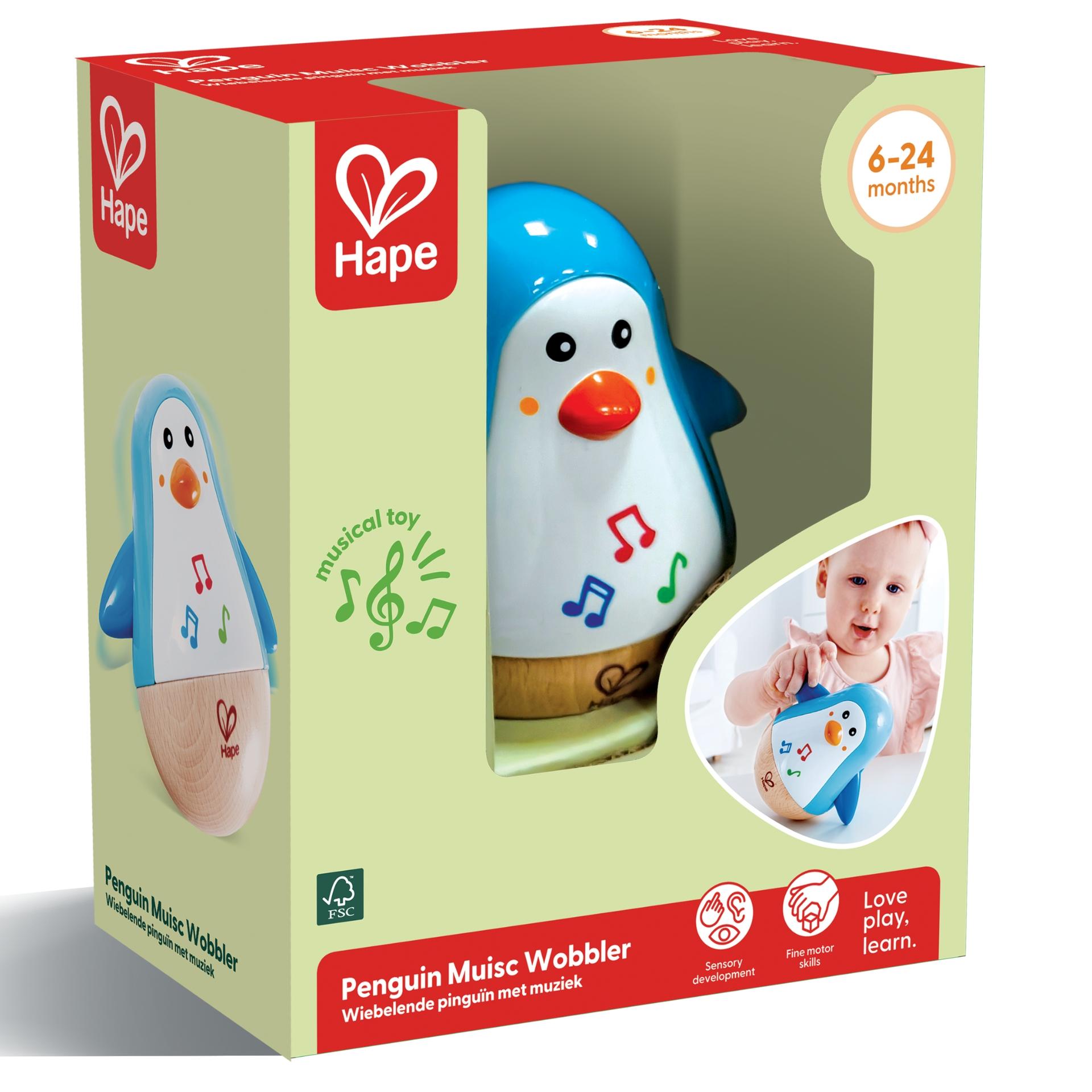 Jucarie din lemn - Pinguin Hopa Mitica