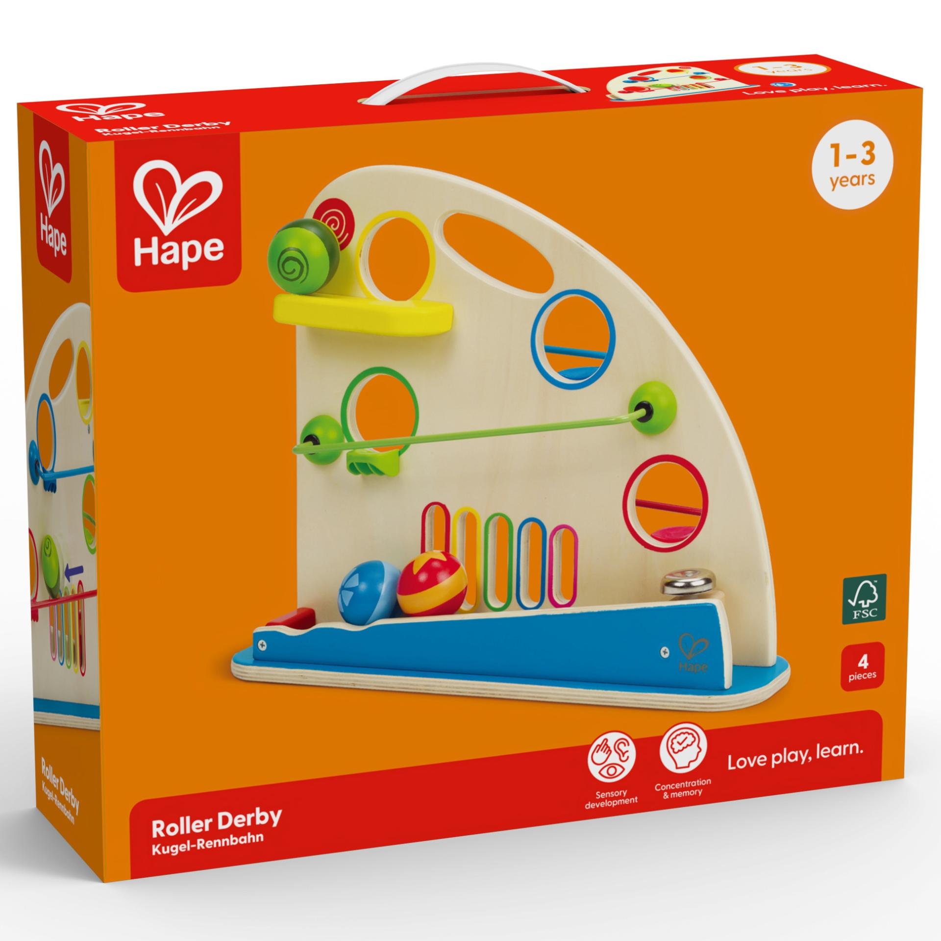 Jucarie din lemn - Cursa cu bile