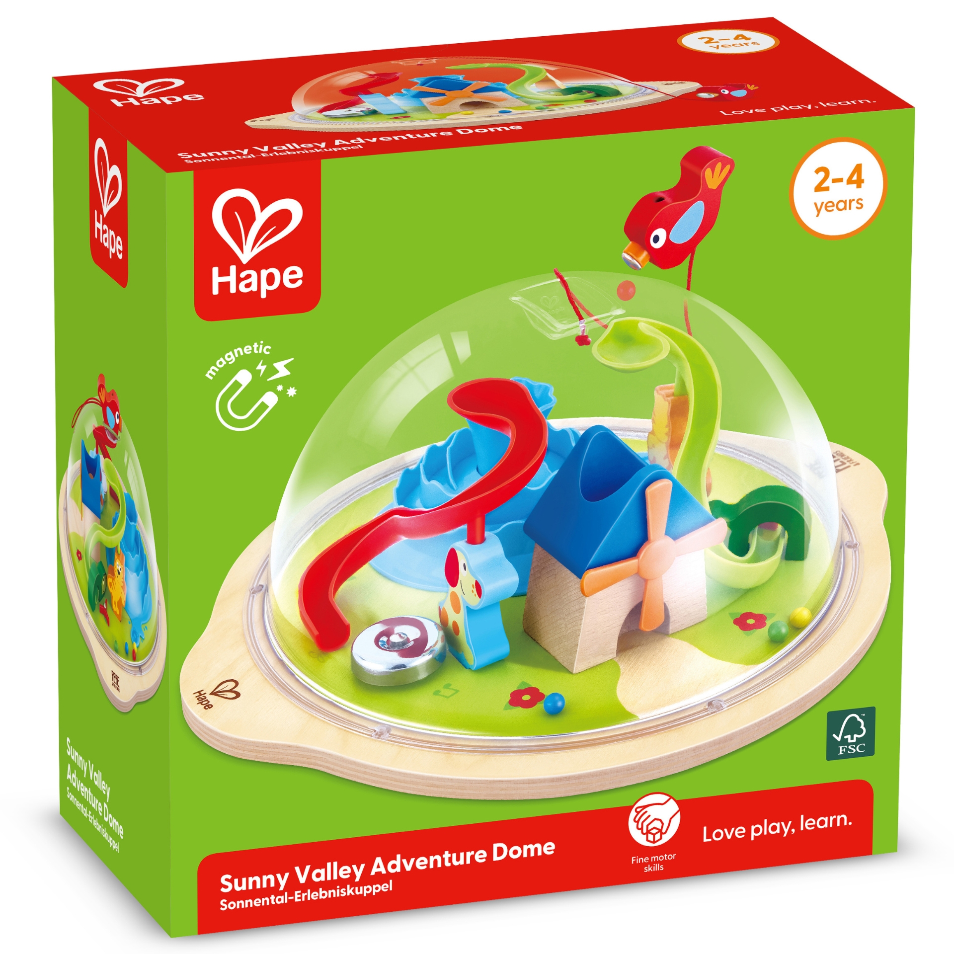 Jucarie din lemn – Labirint magnetic 3D