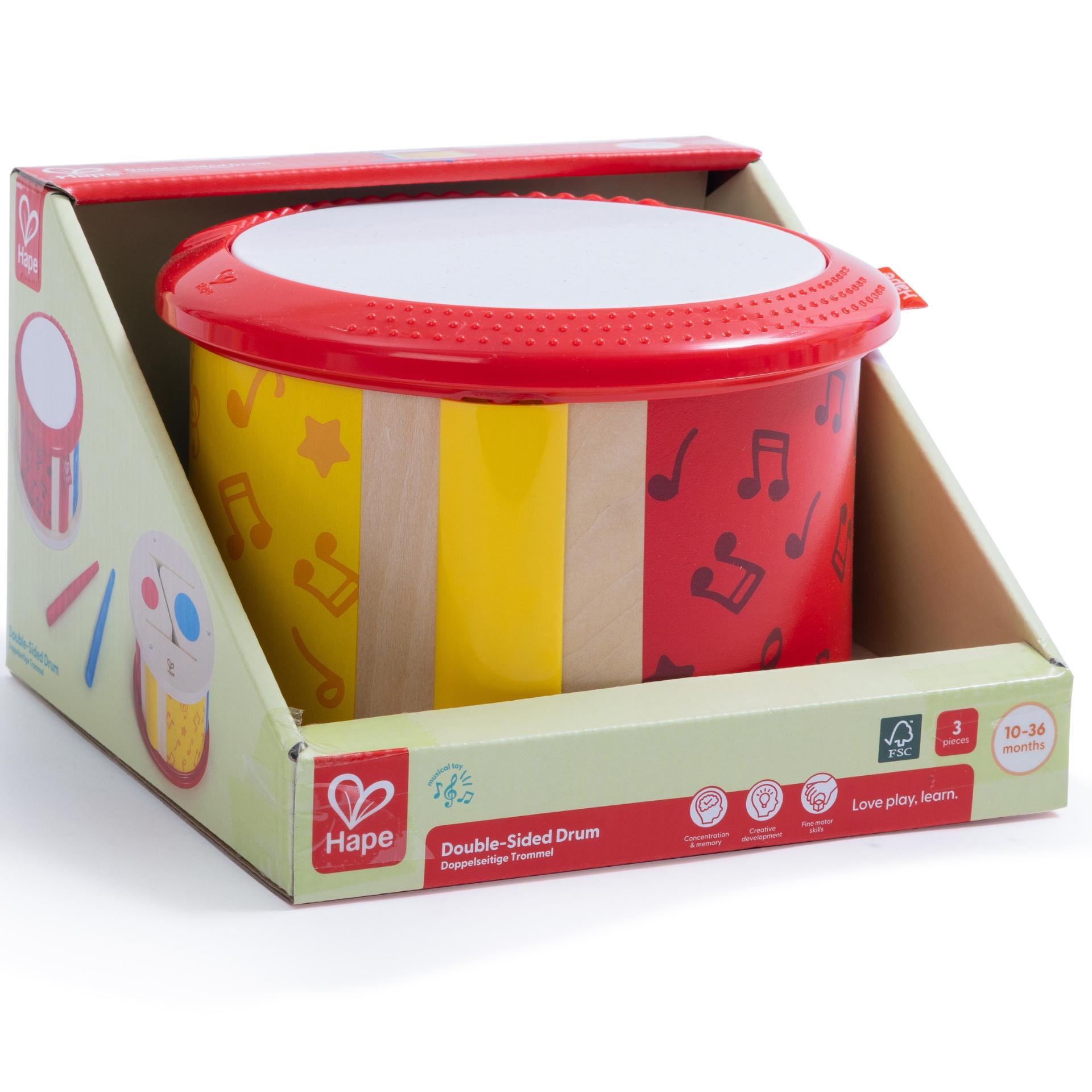 Jucarie din lemn – Toba cu fata dubla