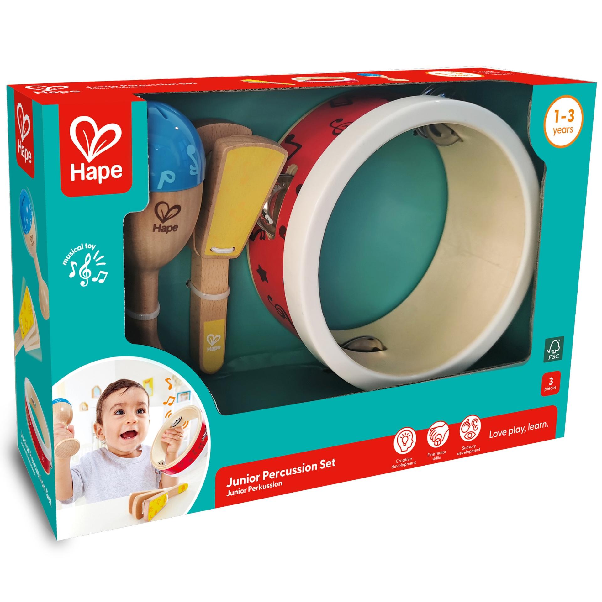 Jucarie din lemn – Set de percutie junior