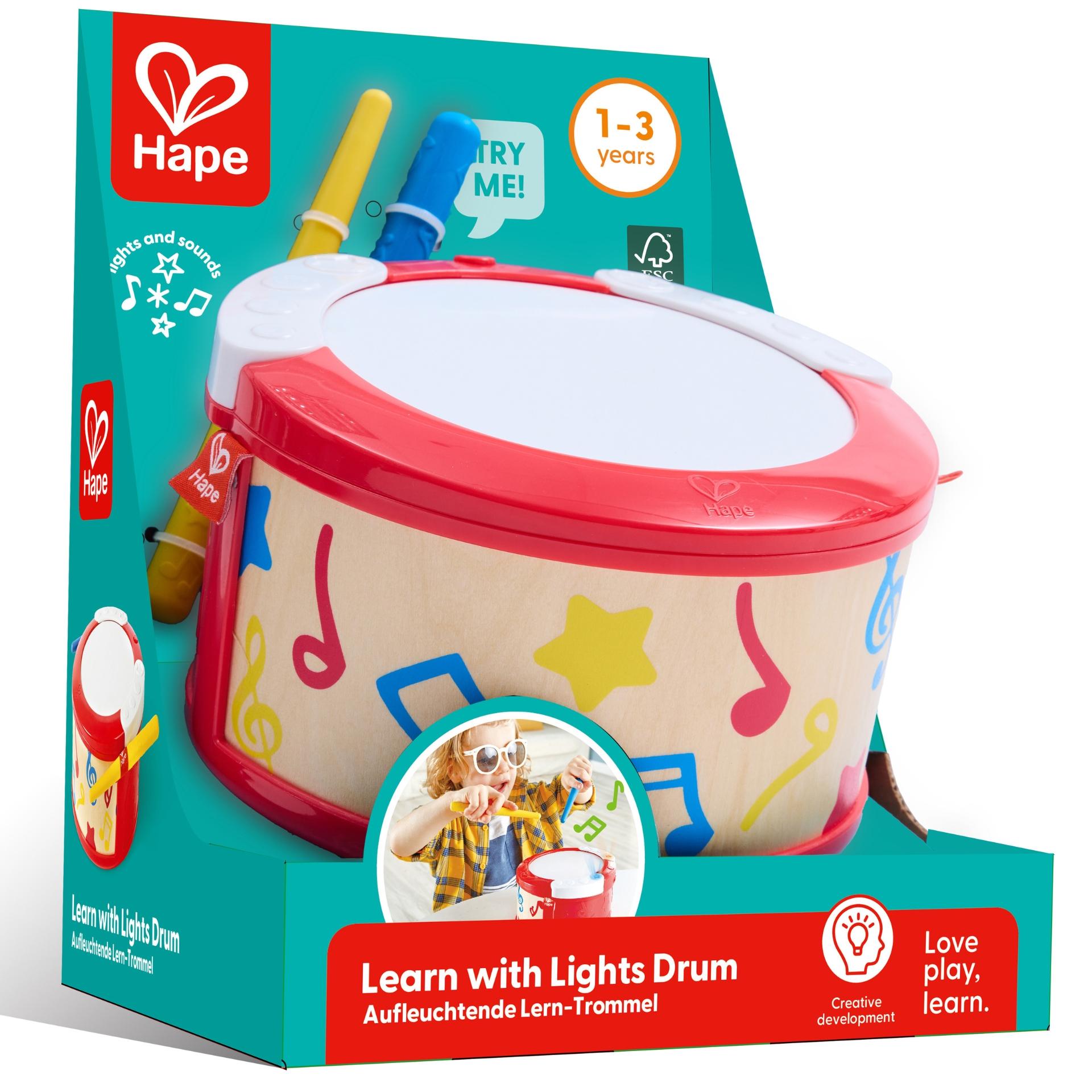 Jucarie din lemn – Toba cu lumini