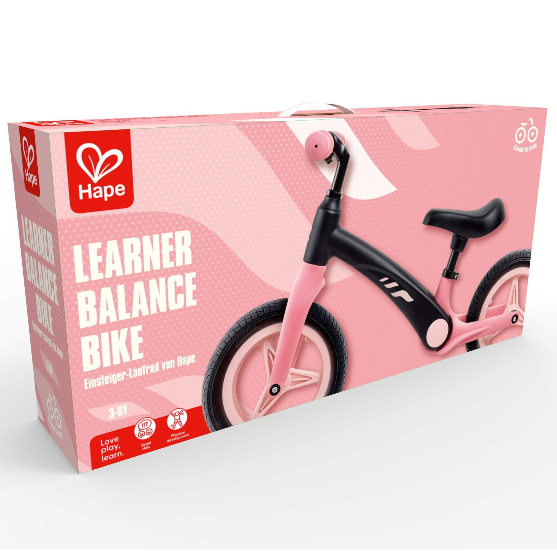 Bicicleta de echilibru pentru copii, roz